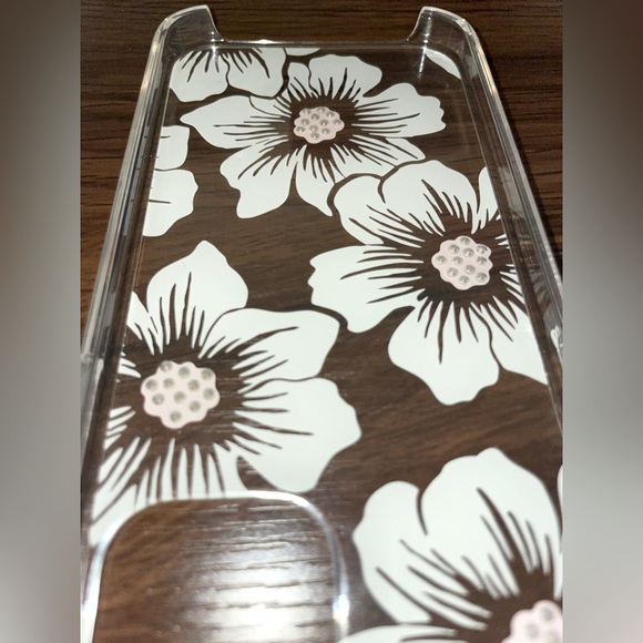 Kate Spade iPhone 12/ iPhone 12 Pro Protective Hardshell Case (Hollyhock Floral) - Picture 5 of 6